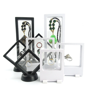 Scatola Regalo per Gioielli con Cornice Fluttuante in Plastica Trasparente e Pellicola PE, Personalizzabile con Logo, per Bracciali, Orecchini, Anelli e Collane - Product Image 2