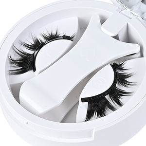 Cils magnétiques naturels réutilisables en gros, marque privée, extensions de cils magnétiques 3D avec applicateur - Product Image 1