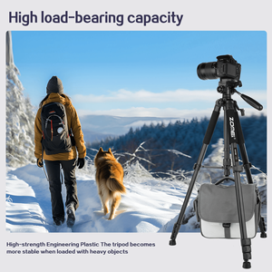 Trípode Profesional Zomei Q188 de 188 cm para Cámara de Video DSLR y Teléfono con Soporte para Teléfono - Product Image 4