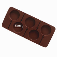 Vente chaude 3D Silicone moules à pâtisserie bricolage sucette forme chocolat moule pour enfants qualité alimentaire chocolat moules pour gâteau outils
