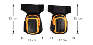 Genouillères à coque dure EVA/TPU robustes avec fermeture à crochet antidérapante pour la construction et la planche à roulettes/le patinage à roulettes taille unique - Product Image 4