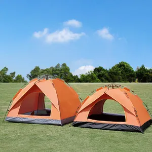 Tenda da campeggio portatile da viaggio glamping pop-up per famiglie 3-5 persone tende automatiche per eventi per riparo dal sole