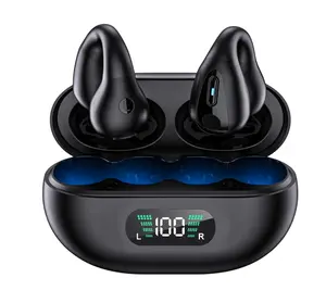 Tws earphone Bone Conduction headphones Earbuds BT Wireless Mic Talking Headset BH-Q80 Ear Clip on Earphones