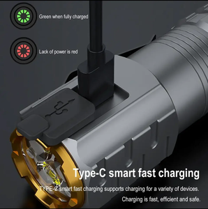 Mini lampe de poche portable ultra-lumineuse, torche rechargeable 18500 avec aimant, puissante, étanche, lampe de poche LED d'urgence pour le camping - Product Image 2