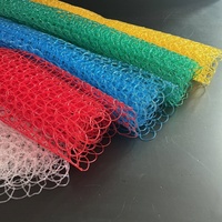 Conception de lumière de thème de Noël en PVC bricolage boîte-cadeau de renne des neiges décoration de Noël tapis ignifuge maille filet en PVC