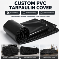 Bâche PVC noire imperméable ignifuge robuste sur mesure 10 x 20, 30 x 40, 20 x 30 pour remorque et couvertures extérieures