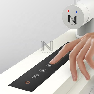 4442 <span class=keywords><strong>Mini</strong></span> <span class=keywords><strong>lave</strong></span>-vaisselle intelligent à purification hydroélectrique, anti-rayures, en acier inoxydable blanc, avec robinet à jet unique et barre cascade faite à la main - Product Image 4