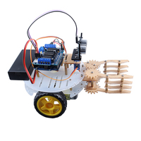 Kit de bras robotique mécanique 4WD avec voiture robot intelligente R3 STEM Jouets radiocommandés en PCB pour les utilisateurs de Raspberry Pi