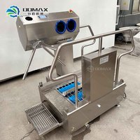 Équipement de contrôle d'accès d'entrée de prix usine pour la machine de nettoyage et de désinfection de semelle de chaussure de mains