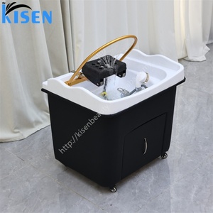 Bac à shampoing moderne Kisen avec circulation d'eau et vapeur, bac à shampoing portable pour salon de manucure - Product Image 3