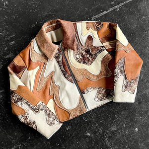 Ysjy Fabrikant Aangepaste Kleur Blok Bovenkleding Jacquard Rits Tapijtjassen Voor Mannen - Product Image 4