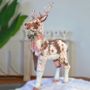 Neuartige Weihnachten große Roségold Rentier Dekoration große Größe Home Ornamente - Product Image 1