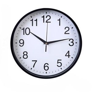 Wholesale Customized Round Design Contemporary Living Room Quartz Needle Display <strong>Battery</strong> Powered Plastic Material Wall <strong>Clocks</strong> - Product Image 1
