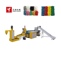 Chaîne de production de granulation de granulateur de plastique PET LDPE PP PE HDPE Déchets biodégradables Machine de fabrication de granulés de recyclage de plastique