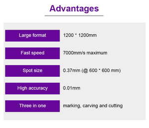 3D năng động tập trung CO2 Laser đánh dấu Máy 100 wát bán hàng trực tiếp giá tốt 3D sợi Laser đánh dấu máy cho gỗ da - Product Image 6