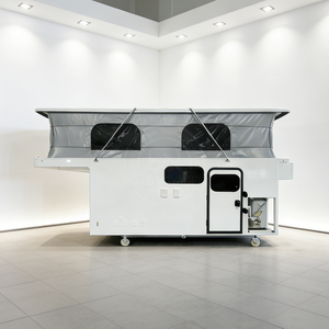 Mini-camping-car 4x4 moderne à glisser sur camionnette et camping-car à plateau plat, avec porte latérale électrique escamotable, grand espace et douche, pour utilisation tout-terrain - Product Image 3