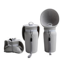 Bouteille d'eau pliable pour chien de 450 ml, qualité alimentaire sans BPA, avec logo personnalisé, bol de voyage portable pour animaux, abreuvoir en silicone anti-fuite pour chiot