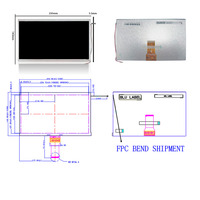 Kit complet d'assemblage d'écran LCD TTL 10,1 pouces AUO N101SAN01.0 1024x600 350 Nits 50 broches avec carte contrôleur et solution tactile