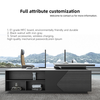 Desk ceo director manager business mobile sedia e tavolo capo scrivania nera executive scrivania mobili da ufficio 40 anni di fabbrica