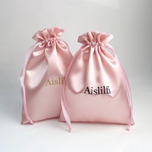 Underwear Drawstring Storage Wig Packaging Silk <strong>Satin</strong> Bag with Logo for Jewelry Jewelry <strong>Pouch</strong> Dust Velvet Gift Shopping Bag - Product Image 6