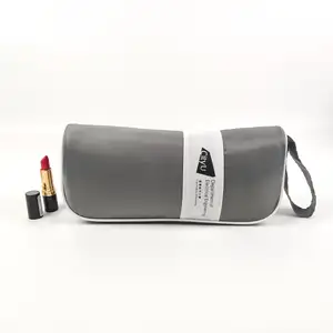 Travel Makeup Case Bag For Ladies Nylon Lazy Cosmetic Barrel Bag Brush Pouch Satin Hair Shoe Dust Clutch Cosmetic Bag