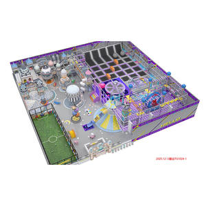 Toboggan de terrain de jeu intérieur durable personnalisable coloré avec piscine à balles Super Trampoline KidsSoft Play Maze - Product Image 4