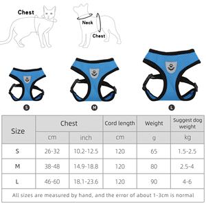 Imbracatura per cani e Set di guinzagli produttori di imbracature per gatti riflettenti morbide stampate in cotone personalizzate - Product Image 6