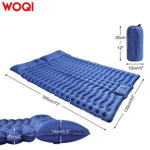 Colchón inflable Woqi para 2 personas 200x140x10cm con almohada y bomba incorporada para camping, senderismo y viajes - Product Image 3