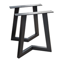 Support de pied de table à thé de bureau en fer moderne, cadre de support porteur en métal et marbre pour coiffeuse, panneau de bureau d'ordinateur