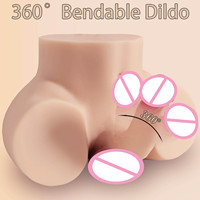 Juguetes Sexuales Unisex de 13 Libras para Masturbación Vaginal y Anal, Consolador Grande y Enorme, Realista y Flexible, Muñeco Sexual Masculino con Torso y Trasero para Hombres y Parejas Gay