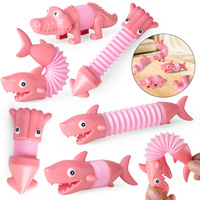 Jouets extensibles pour enfants yxs, crocodile, calmar, requin, animaux, Lalalle, ensemble souple et polyvalent pour soulager le stress