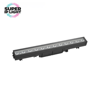 Barres lumineuses LED RGBW 4-en-1 étanches IP65, projecteurs murale à contrôle pixel DMX RDM pour événements extérieurs et scènes