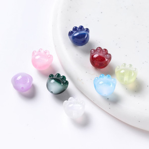 Cuentas de Resina con Forma de Pata de Gato, Orificio Recto Pequeño, Accesorios para Joyería DIY, Pulseras y Collares Hechos a Mano, Cuentas Sueltas - Product Image 5