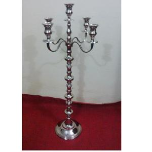 Candélabre en argent antique fait à la main Ins Style bol en métal pour la maison hôtel église décoration de mariage nouveau Design noël inspirer - Product Image 1
