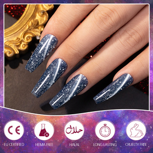 BOZLIN Vernis à <span class=keywords><strong>ongles</strong></span> gel magnétique professionnel effet diamant pour soirées disco, gel réfléchissant œil de chat OEM, sans HEMA, kit de vernis gel œil de chat - Product Image 3