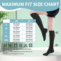 Chaussettes de compression graduée pour mollets larges, 20-30 mmHg, pour soulager la douleur au pied, qualité hospitalière