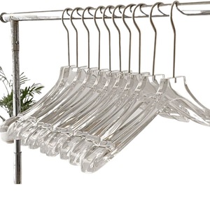 Wholesale imitation acrylic <b>hangers</b> for clothing stores, non-slip, non-marking, anti-shoulder corner wardrobe clothes and - Product Image 5