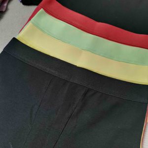 Set Dua Potong Wanita Musim Panas Warna Candy Y2K Slim Fit Atasan Lengan Pendek Celana Pendek Pinggang Tinggi Bahan Spandex Katun Kasual Pakaian Kustom - Product Image 3