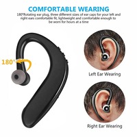 Écouteur sans fil S109 BT 5.1 universel à crochet d'oreille, casque mono pour le sport et les affaires, mains libres avec micro pour smartphone
