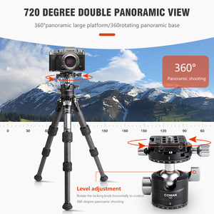 Coman TM Sản Phẩm Mới Chuyên Nghiệp Chân Máy Xách Tay Đối Với Dslr Máy Ảnh TSC12A30 Sợi Carbon Chân Máy CNC Chính Xác Không-Cột Thiết Kế - Product Image 4