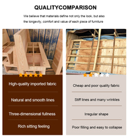 Banquette de restaurant en cuir PU sur mesure à dossier haut, canapé commercial avec structure en bois, ensemble table à manger pour hôtels et cafés