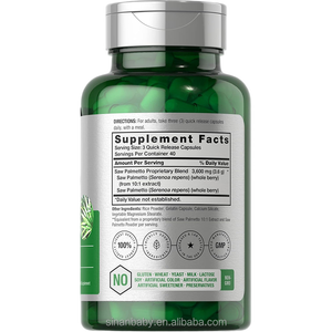 Venda Direta da Fábrica: Suplemento de <span class=keywords><strong>Saw</strong></span> <span class=keywords><strong>Palmetto</strong></span> Herbal Natural com Logotipo Personalizado, Cápsulas de <span class=keywords><strong>Saw</strong></span> Palm, Extrato Composto de Ácidos Graxos, Halal - Product Image 2