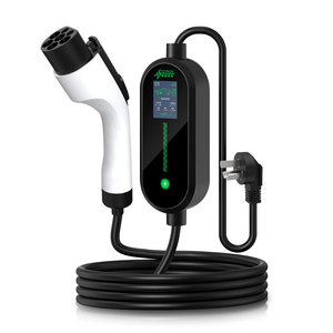 Estación de Carga Portátil para Vehículos Eléctricos en Roma, 220V 16A con Pantalla OLED - Product Image 1