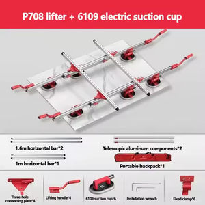 SHIJING P708 Large Slab <strong>Tile</strong> Lifter, Transport Large Format <strong>Tile</strong> Carry <strong>System</strong>, Portable Ceramic Rock Plate Lifter With 6 Cups - Product Image 3