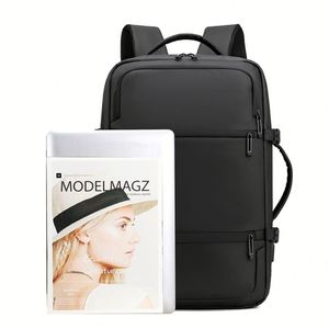 Large Capacity Waterproof Oxford Fashion Unisex Backpack USB Arcuate Shoulder Strap Lightweight Durable Laptop Travel <b>Bag</b> - Product Image 2