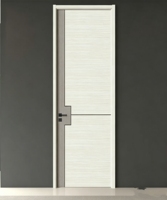 Porte en bois finie pour chambre à coucher, appartement, hôtel, portes intérieures commerciales pour usage domestique