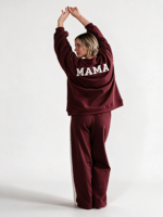 Pull-over imprimé esthétique pour femme, col montant, tendance, décontracté, doux, pour tous les jours, en nylon/coton respirant