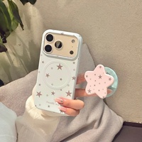 Coque de téléphone mignonne style Ins Starphone, compatible avec Apple iPhone 17 Pro Max, coque de téléphone premium pour téléphones de petite taille 15 Pro, antichoc 16 Pro