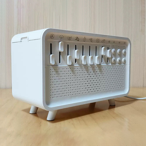 Luftbefeuchter mit Aufwachlicht, Weißes Rauschen, LED-Tischleuchten, Sonnenaufgang-LED-Lampen, Nachtlichter, Wecker, 8 Naturgeräusche, <span class=keywords><strong>Timer</strong></span>, Dekoration - Product Image 5