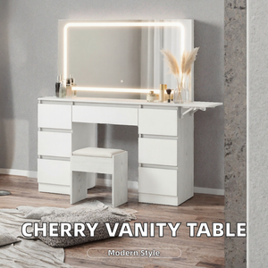 Mesa de Maquillaje con Iluminación LED y Espejo para Salón de Belleza y Exhibición en Tiendas - Product Image 2